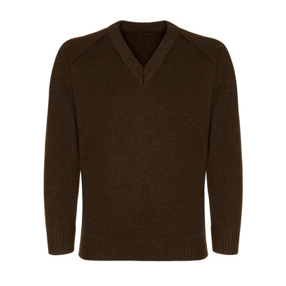 Classic Knitted V-Neck Sweater