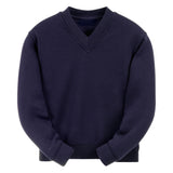 Navy Essential V-Neck Sweatshirt
