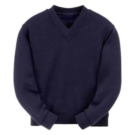 Navy Essential V-Neck Sweatshirt