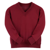 Bordeaux Essential V-Neck Sweatshirt - Left Chest Embroidered

