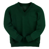 Forest Green Essential V-Neck Sweatshirt - Left Chest Embroidered
