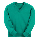 Jade Essential V-Neck Sweatshirt - Left Chest Embroidered
