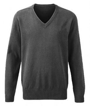 School Grey 100% Cotton Knitted Sweater