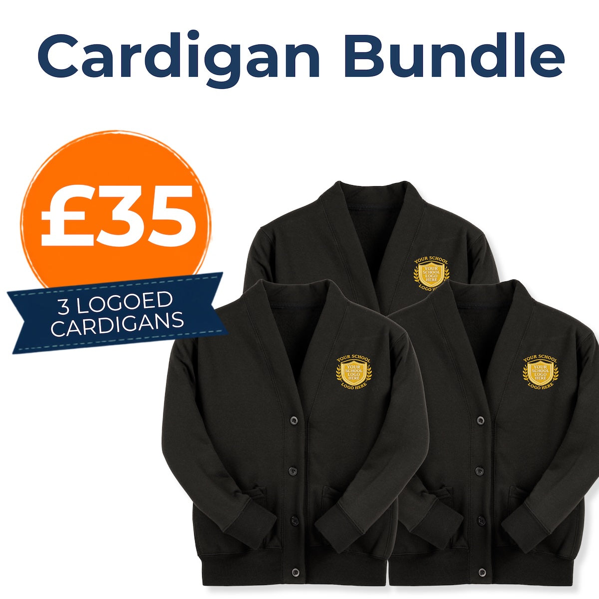 Black Sweatcardigan Bundle
