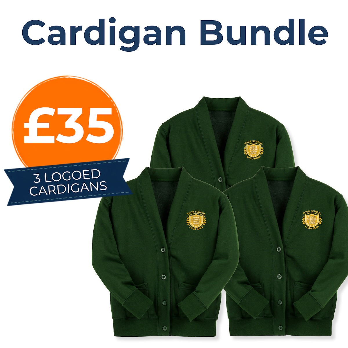 Bottle Green Sweatcardigan Bundle