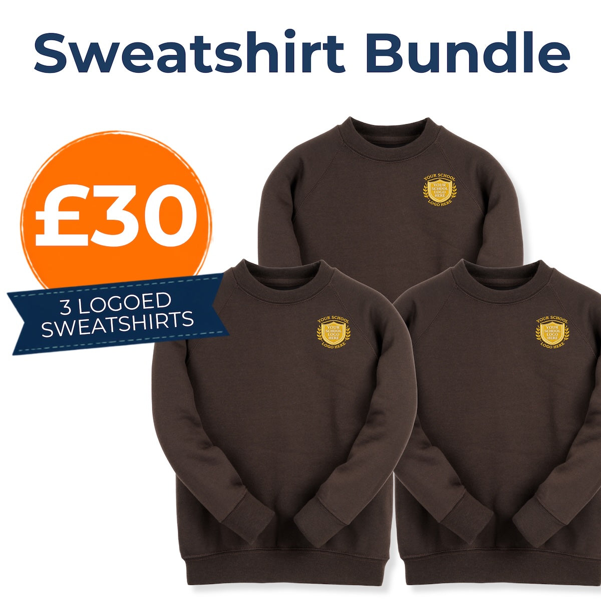 Brown Sweat Shirt Bundle