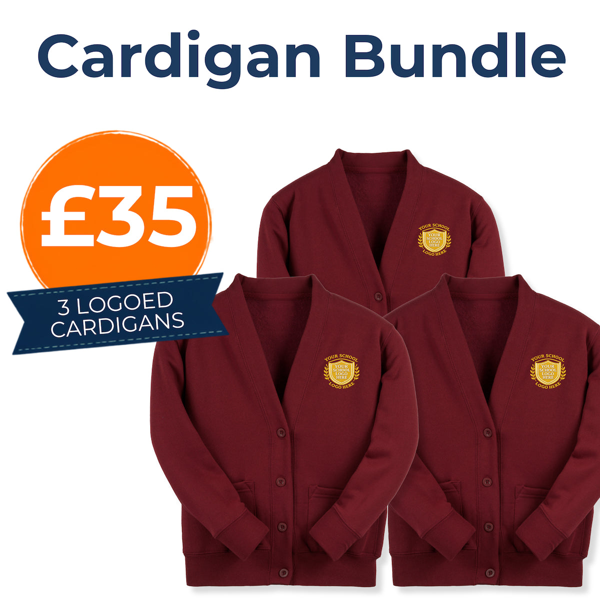 Burgundy Sweatcardigan Bundle