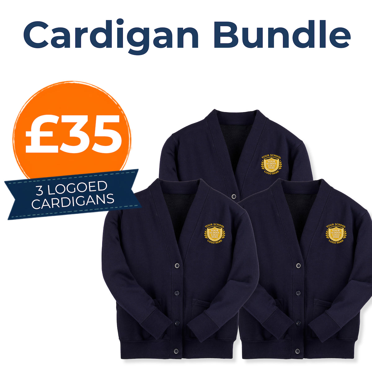 Navy Sweatcardigan Bundle
