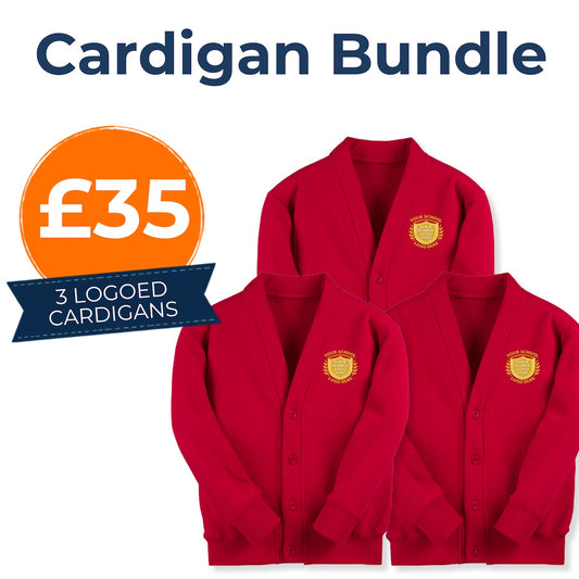 Red Classic Sweatcardigan Bundle