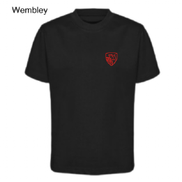 Wembley (Red) Classic T - Shirt Left Chest Embroidered
