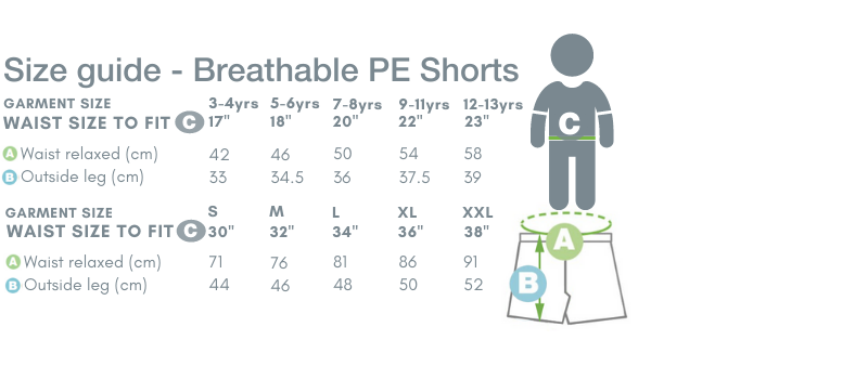 School Trends School Uniform - Breathable PE Shorts