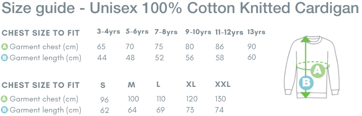 School Trends School Uniform - Unisex 100% Cotton Knitted Cardigan